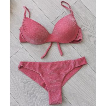 Costum de baie din doua piese Shimming Beauty Red