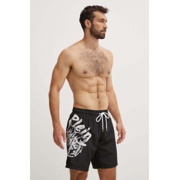 PLEIN SPORT pantaloni scurti de baie culoarea negru, PS24MBL02