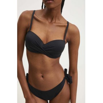 Answear Lab sutien de baie culoarea negru, cupa rigidizata