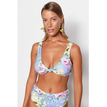 Sutien de baie cu imprimeu floral