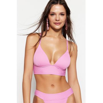 Sutien striat de baie cu bretele racerback