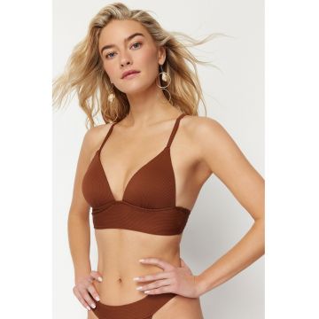 Sutien striat de baie cu bretele racerback