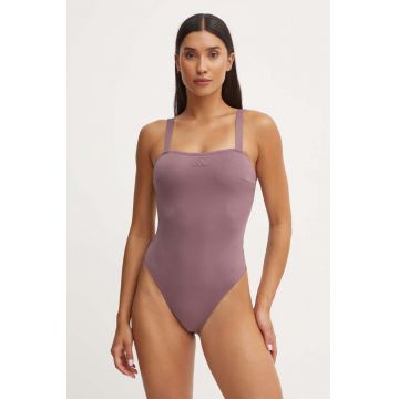 adidas costum de baie dintr-o bucată Iconisea culoarea violet, cupa usor rigidizata, IM8558