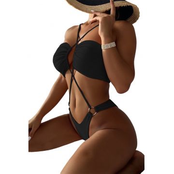 Costum de baie dama - o piesa - model sexy cu linii provocatoare - EFAYN