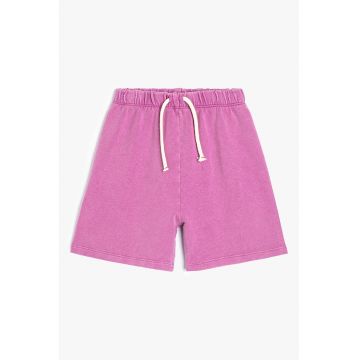 Pantaloni scurti de bumbac cu talie elastica