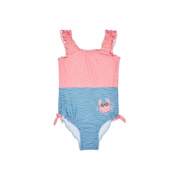 Costum de baie copii - 66814 - Poliester - Roz/Albastru