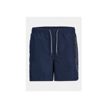 Short de baie baieti - 303521349 - Albastru inchis - Poliester