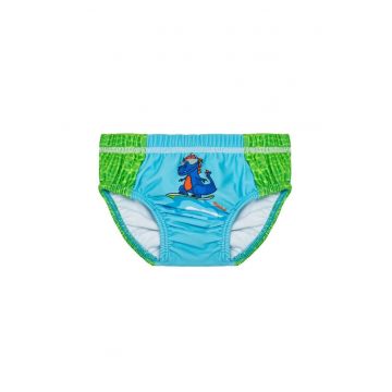 Short de baie copii - 66920 - Poliester - Albastru/Verde