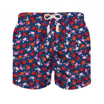 Boy swim shorts with crab print 10 years