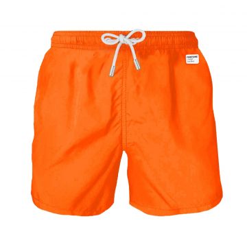 Man orange swim shorts m