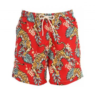 Tropical tiger micro fiber swim shorts l