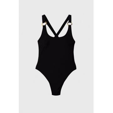 Answear Lab Costum de baie culoarea negru, cupa usor rigidizata