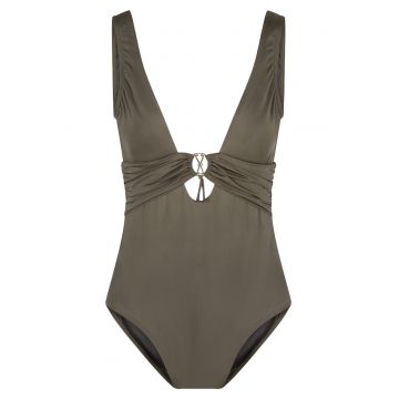 Costum de baie intreg cu aspect satinat 30917