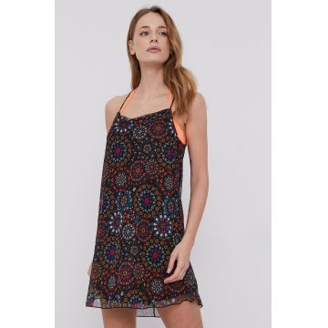 Desigual Rochie de plaja culoarea negru