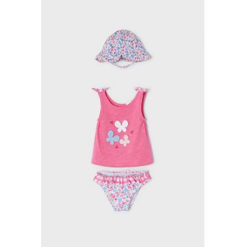 Mayoral Newborn costum de baie copii culoarea roz