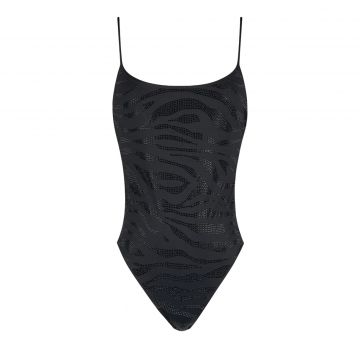 One piece swimming suit cecille stras zebra m