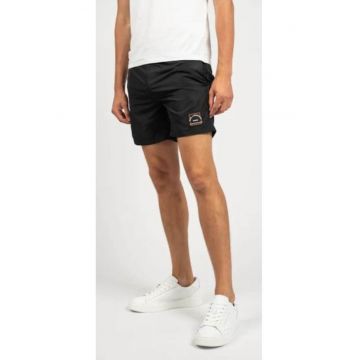 Pantaloni scurti barbati pentru inot cu talie medie si croiala Regular fit - KL22MBM01 - Negru