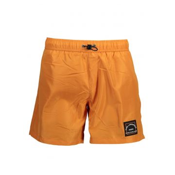 Pantaloni scurti barbati pentru inot cu talie medie si croiala Regular fit - KL22MBM01 - Portocaliu