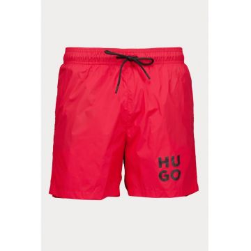 Pantaloni scurti de baie cu imprimeu logo Paol