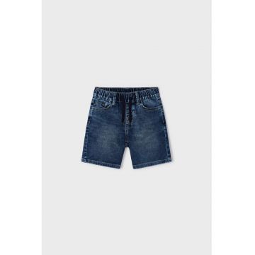 Pantaloni scurti din denim cu talie ajustabila