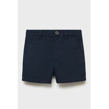 Pantaloni scurti din denim cu model uni