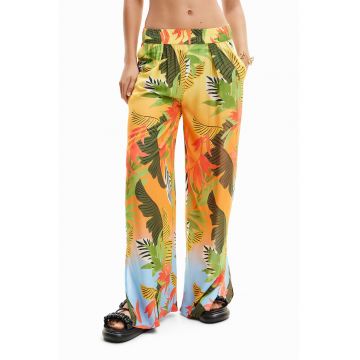 Pantaloni de plaja cu talie elastica Pantaloni de plaja cu talie elastica