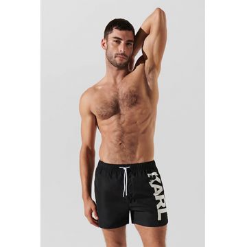 Pantaloni scurti de baie cu logo supradimensionat Pantaloni scurti de baie cu logo supradimensionat