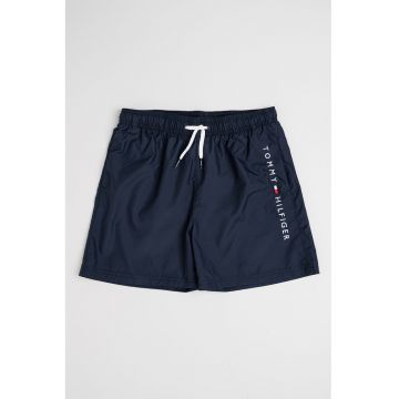 Pantaloni scurti de baie cu snur si logo Pantaloni scurti de baie cu snur si logo