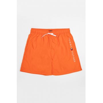 Pantaloni scurti de baie cu snur si logo Pantaloni scurti de baie cu snur si logo