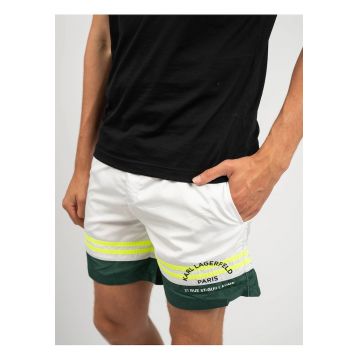 Pantaloni scurti de baie cu talie ajustabila - Pantaloni scurti de baie cu talie ajustabila -
