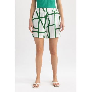 Pantaloni scurti de plaja din bumbac cu buzunare laterale Pantaloni scurti de plaja din bumbac cu buzunare laterale