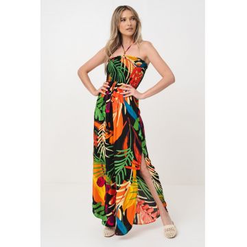Salopeta cu imprimeu tropical - pentru plaja Salopeta cu imprimeu tropical - pentru plaja