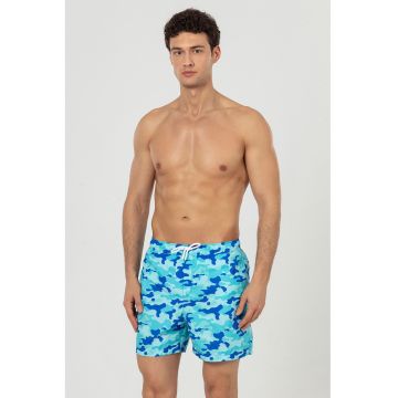 Pantaloni scurti de baie cu buzunare si snur Pantaloni scurti de baie cu buzunare si snur