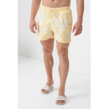 Pantaloni scurti de baie cu imprimeu floral Pantaloni scurti de baie cu imprimeu floral
