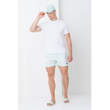 Pantaloni scurti de baie cu snur si buzunare laterale Pantaloni scurti de baie cu snur si buzunare laterale