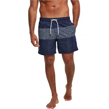 Pantaloni scurti de baie cu garnituri cu model Pantaloni scurti de baie cu garnituri cu model