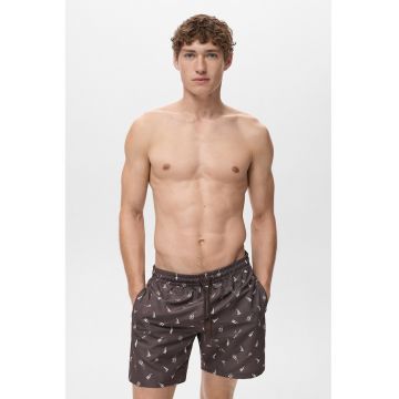 Pantaloni scurti de baie cu model grafic Pantaloni scurti de baie cu model grafic